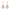 Rose Gold, variant on Cate & Chloe Isabel 18k White Gold Plated Dangle Earrings with Simulated Diamond Crystals for Women