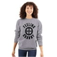 thumbnail image 3 of Feeling Cranky Bicycle Crank Cyclist Sweatshirt for Men or Women Brisco Brands M, 3 of 6
