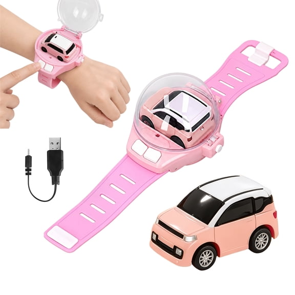 NXJSHSBX RC Watch Car Pink Wearable Wrist Controller 2.4GHz Remote Control USB Rechargeable 7.09 in