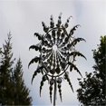thumbnail image 2 of Wind Powered Kinetic Sculptures, Unique and Magical Metal Windmill-Sculpture Moves with The Wind, Wind Kinetic Octopus Tentacle Style Metal Windmill, Solar Wind Catcher Outside (A+A), 2 of 8