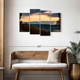 thumbnail image 3 of Elephant Stock Blue Ridge Mountain Sunrise Wall Art - Horizontal Multi Panel Canvas - Living Room Wall Decor - Nature Multi Panel - Yellow And Brown Decor - 43" x 27", 3 of 8