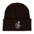 thumbnail image 4 of SYMOID Winter Hat for Men Women - Cuffed Knit Beanie with Skeleton Embroidery, Coffee Hats,Size Free Size, 4 of 6