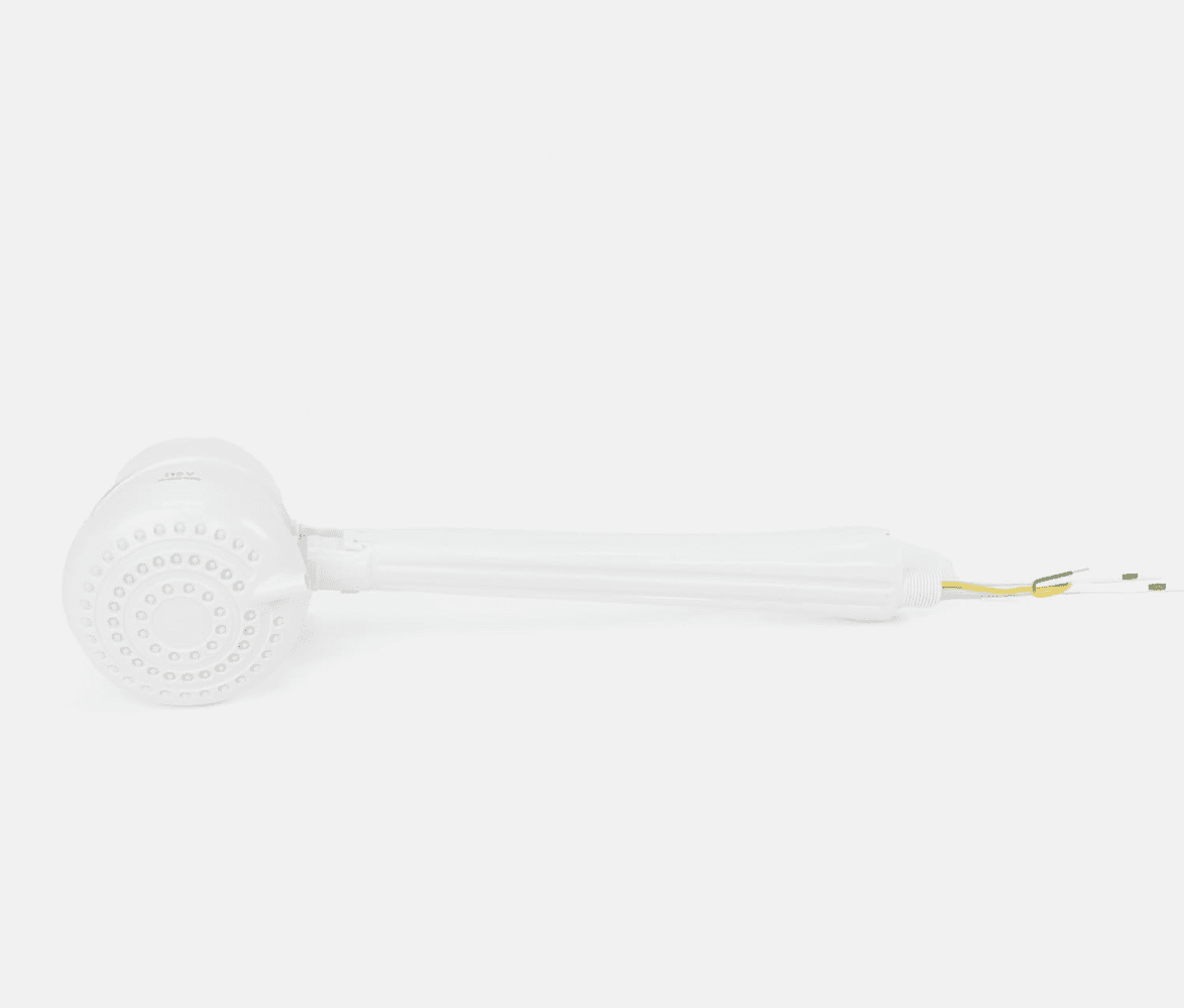 WJSP Electric Shower Head Heater 110v White 3.9kw Instant Hot Water for Bathroom Safety