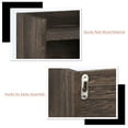 thumbnail image 4 of Wood Toilet Paper Holder with Shelf, Farmhouse Toilet Paper Holder, Bathroom Toilet Paper Roll Accessories, Rustic Brown, 4 of 4