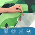 thumbnail image 3 of Yayeee Kitchen Curtains Tier Pair Light Filtering 27"x36" Rod Pocket Short Cafe Window Panel, Green Camouflage Pattern, 3 of 7