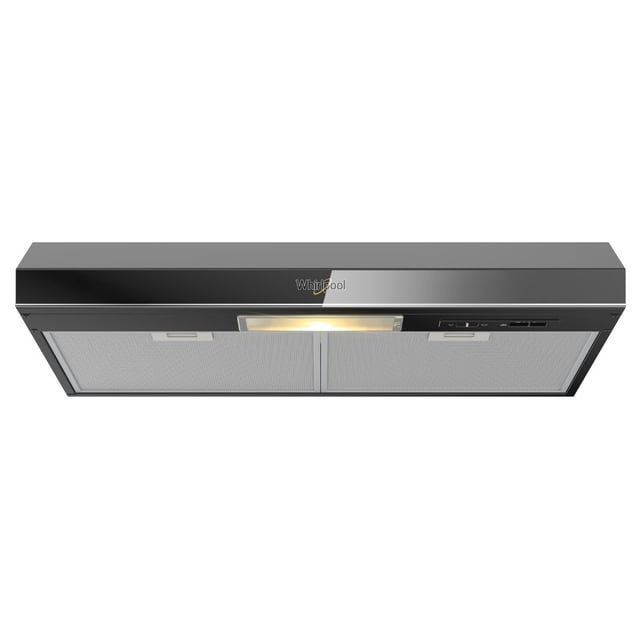 Campana empotrable 76cms con 3 velocidades Negro con vidrio espejo WH7610BB