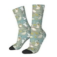 thumbnail image 2 of Uemuo Cute Farm Birds Pattern Women's Crew Socks, Soft Durable Breathable Moisture-Wicking with Odor Control Cotton socks, 2 of 9