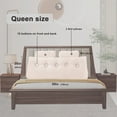 thumbnail image 4 of Headboard Pillow Queen - Adjustable Back Support Wedge Pillow for Sitting Up in Bed, Perfect for Reading. Includes Removable & Washable Cover,Beige(59x8x20 Inches), 4 of 13