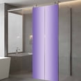 thumbnail image 4 of Purple Ombre Window Privacy Film, Modern Gradient Abstract Art Static Cling UV Sun Blocking Tint Film Heat Control Windows Films for Bedroom Bathroom, Window Stickers 29.5"x78.7", 4 of 8