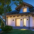 thumbnail image 5 of C Cattleya 2-pack 8 in. Black Aluminum Round Disc LED Indoor Outdoor Wall Lantern Sconce, 5 of 9