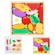 thumbnail image 5 of Rompecabezas de madera perfke Juego de rompecabezas con forma comida, 5 of 5
