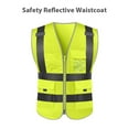 thumbnail image 4 of Chaleco reflectante de seguridad Traje de trabajo de saneamiento de alta visibilidad Bolsillo múltiple, 4 of 6