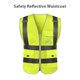 thumbnail image 4 of Chaleco reflectante de seguridad Traje de trabajo de saneamiento de alta visibilidad Bolsillo múltiple, 4 of 6