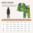 thumbnail image 4 of Pofeuu Blue Viper And Yellow Viper Snake Print Womens Pajamas Set Long Sleeve Sleepwear Button Down Nightwear Soft Pj Lounge Sets Button Down Pajamas Women-Small, 4 of 7
