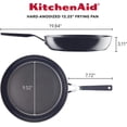 thumbnail image 2 of Hard Anodized Nonstick Frying Pan 12.25 Inch  Black for Everyday Cooking, 2 of 8