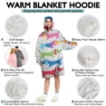 thumbnail image 5 of Wearable Oversized Blanket,Colorful Funny Dachshund Wearable Blanket Hoodie for Adults,Cozy Hooded Blankets with Super Pockets,Super Warm Fuzzy Pullover for Women & Men, 5 of 6