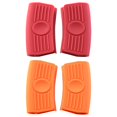 thumbnail image 1 of 2 pares de mangos de silicona resistentes al calor, fundas aisladas a prueba de quemaduras, herramientas de cubierta para sartenes calientes, 1 of 5
