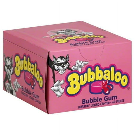 Cadbury Adams 91627 Bubble Gum w/Liquid Center, Individually Wrapped Pieces, 60/Box