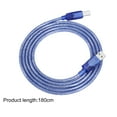 thumbnail image 5 of Lohuatrd 1.8/3/5M USB 2.0 Printer Data Cable A Male to B Male High Speed USB Printer KVM Data Wire for Printer Connected to Computer, 5 of 7