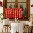 thumbnail image 5 of Steadline Christmas Themed Window Curtain - Elegant Polyester Holiday Decor for Living Room and Bedroom - Festive Seasonal Home Textile with Tree Print Design, 5 of 6