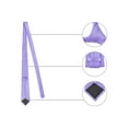thumbnail image 3 of INSPIRE CHIC Men's Solid Color Narrow Stripes Necktie Graduation Suit Formal Ties Light Purple, 3 of 5
