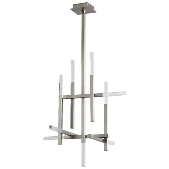 36.5 inch 18.9W 9 Led Chandelier-Satin Nickel Finish Bailey Street Home 766-Bel-4236067