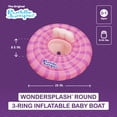 thumbnail image 3 of Puddle Jumper WonderSplash Round 3-Ring Inflatable Baby Boat Float, 0-24lbs (0-11kg) Weight Capacity, 3 of 13