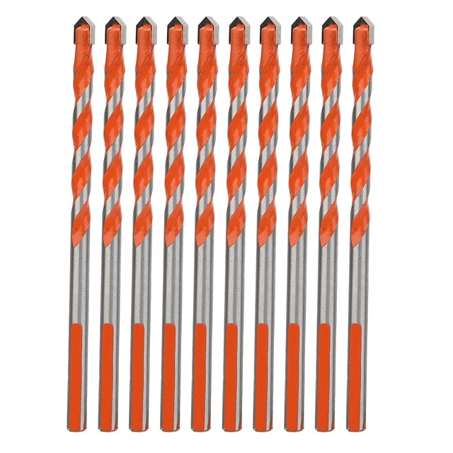 10 Uds. Broca multifuncional con mango Triangular-Overlord de 6mm para azulejos de cerámica y vidrio de pared