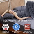 thumbnail image 2 of Juego de sábanas Bedsure King Size Cooling Rayon Bamboo, gris oscuro, 2 of 9