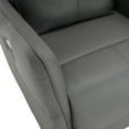 thumbnail image 5 of MINCETA Recliner Chairs,Modern 5" Wall Hugger Nursery Recliner with Overstuffed Arm and Back for Living Room,PU Leather in Gray, 5 of 5