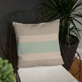 thumbnail image 2 of Whimsical Wisdom 18"x18" Light Green, Light Brown, & Cream Color Striped Accent Accent Puillow with 1 Cover & I Insert, 2 of 7
