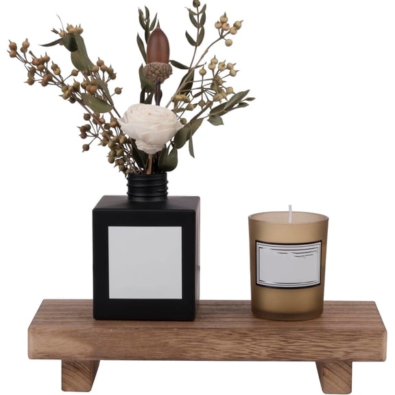 Wood Riser for Decor, 8.66X3.54in Wood Pedestal Stand, Small Wooden Riser,Dish Soap Tray Wood Tray for Bathroom, Wood Riser for Kitchen Counter