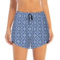 thumbnail image 2 of Balery Stylized Flowers Vintage Boho Pantalones cortos deportivos para mujer con forro y dos bolsillos, elásticos, para entrenamiento, gimnasio, yoga-XX-Large, 2 of 7