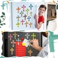 thumbnail image 4 of Imanes con forma de diamante, 30 unidades, con forma de cruz navideña, bricolaje, 4 of 7