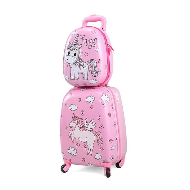 NuFazes NuFazes 2Pc Carry On Luggage With Wheels Kids Rolling