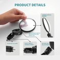 thumbnail image 4 of Lunfar 2 Pcs 360˚ Rotatable Bar End Bicycle Mirrors for Handlebars, Wide Angle Convex Bike Mirrors Handlebar Rearview Mirror Bike Mirrors for Handlebar End Mount Mountain Road Adult Bike Cycling, 4 of 5