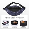 thumbnail image 5 of Easygdp Star Dog Paw Fanny Pack for Men Women,Fashion Waist Packs,Travel Hiking Chest Bag Daypack, 5 of 7