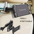 thumbnail image 4 of Soporte para reposacabezas de coche para tablet Timewall de 5 a 11 pulgadas, negro, 4 of 7