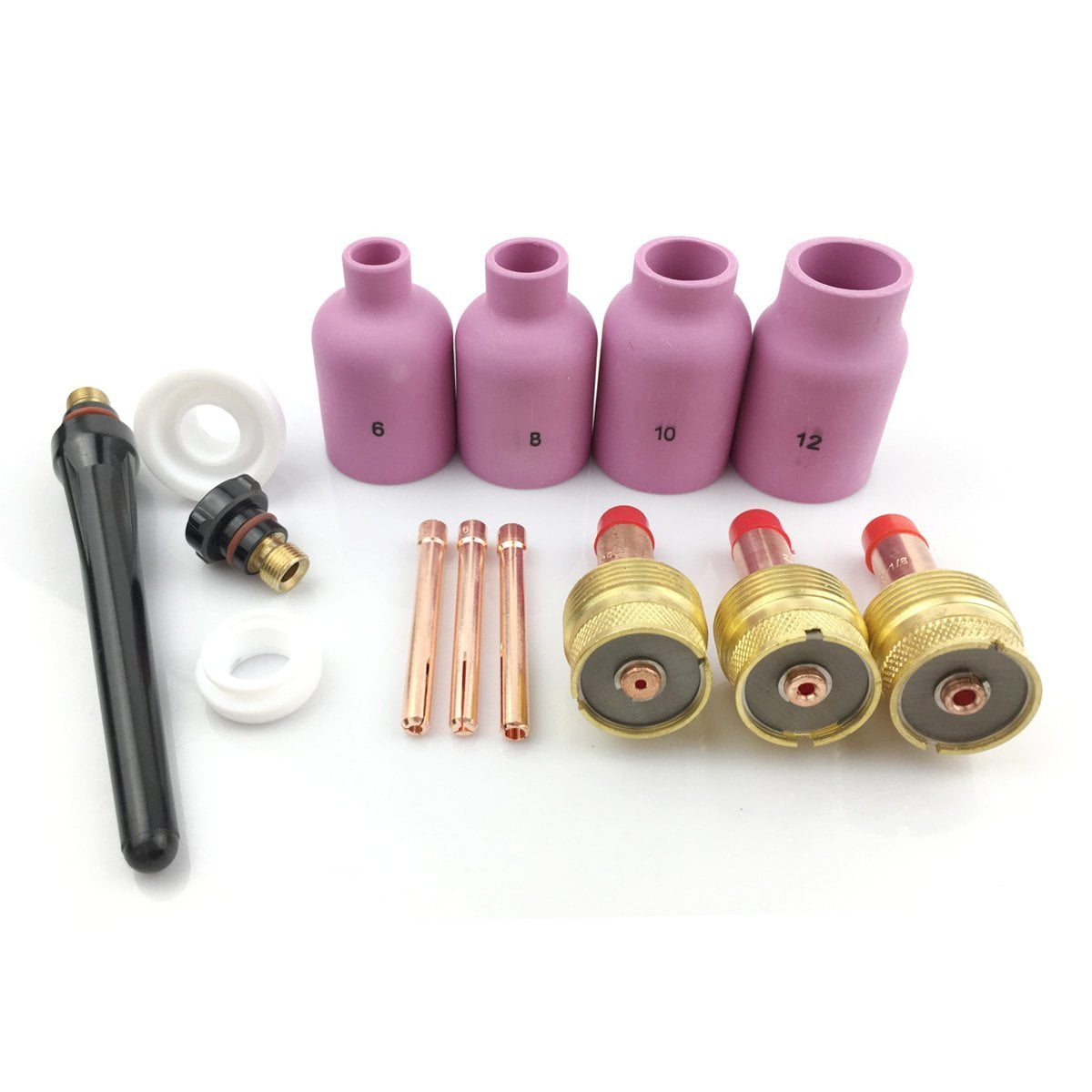 2pcs 45V64 Gas Lens Collet Body Large Diameter 3//32 2.4mm Designed for TIG Welding Torch WP-17 WP-18 WP-26