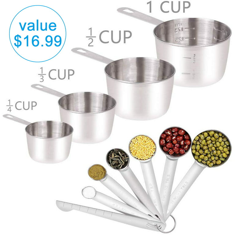 5-Speed Electric Hand Mixer, 5 Large Mixing Bowls Set, Handheld Mixers with  Whisks Beater, Stainless Steel Metal Nesting Bowl Measuring Cups Spoons