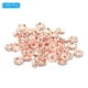 thumbnail image 3 of Perlas separadoras de 6 mm, 200 piezas de separadores de perlas de cristal redondas al por mayor para hacer joyas, oro rosa, 3 of 5