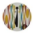 thumbnail image 4 of HAOXIT Mid-Century Modern Art Cat Tablecloth for Round Tables, Oil-Proof Spill-Proof and Tablecloth, Round Table Cloth. 46-50, 4 of 8