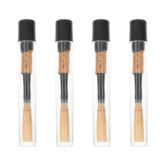 4 Pcs Alto Saxophone Reeds Double Oboe Cane Natural Woodwind Instrument Accessories for Better Sound