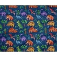 thumbnail image 4 of oneOone Polyester Lycra Blue Fabric Palm Tree|Elephant & Dinosaur Sewing Material Print Fabric By The Yard 56 Inch Wide, 4 of 4