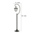 thumbnail image 5 of 63 Inch Downbridge Lantern Metal Floor Lamp, Bronze Black- Saltoro Sherpi, 5 of 5