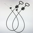 thumbnail image 2 of 2pcs Metal Recliner Spring Cable Pull Handle D Ring Replacement for Universal Sofa and Couch Black, 2 of 8