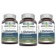 Amazing Formulas L Glutamine 1000mg 120 Tablets (Non-GMO,Gluten Free) - Pack of 3