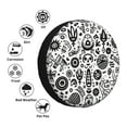 thumbnail image 5 of XMXY Mysterious Devil Sign Spare Tire Cover, Universal Waterproof Cover for Jeep RV Tire Wheel Protection, 14 inch, 5 of 8