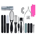 thumbnail image 1 of Professional Pedicure Kit Foot Files Set Tools Double Sided Files Exfoliating Washable 17 in 1, 1 of 5