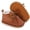 C/Brown, variant on Infant Baby Girls Boys Booties Winter Newborn Warm Fur Lining Non-slip Soft Rubber Sole Newborn First Toddler Boots.